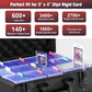 ProCase Toploader Storage Box with 6 Removable Dividers, Sports Card Hard Carrying Case with 16 Colorful Divider Tab For 3”×4” 35PT Rigid Cards, 600+
