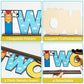 C1krint Toy Inspired Two Letter Sign Wooden Centerpiece, Cowboy 2nd Birthday Party Table Ornament Photo Props for Year Old Baby Boys Cartoon Theme
