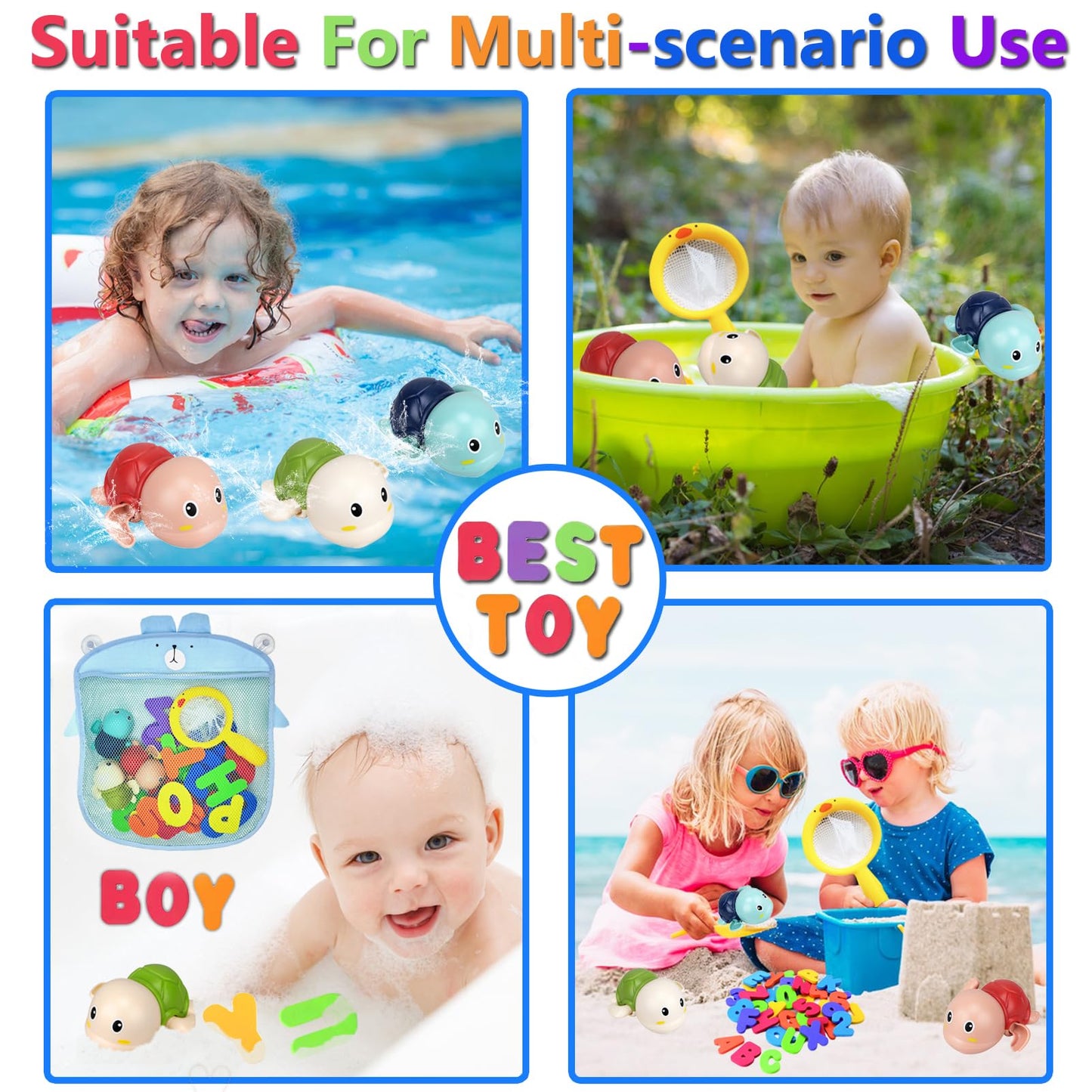Bath Toys Kids Age 1-3 - Foam Bath Letters And Numbers Abc Alphabet Learning Toys Bathtub Toys Toddlers 2-4 Water Pool Shower Tub Toy Babies Infant