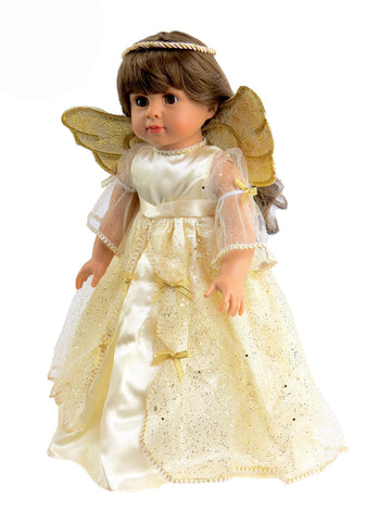 American Fashion World Christmas Angel Outfit for 18-Inch Dolls | Premium Quality & Trendy Design | Dolls Clothes for Popular Brands