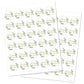 1.5"" Round Baby in Bloom Baby Shower Favor Stickers - Set of 60 (Greenery)