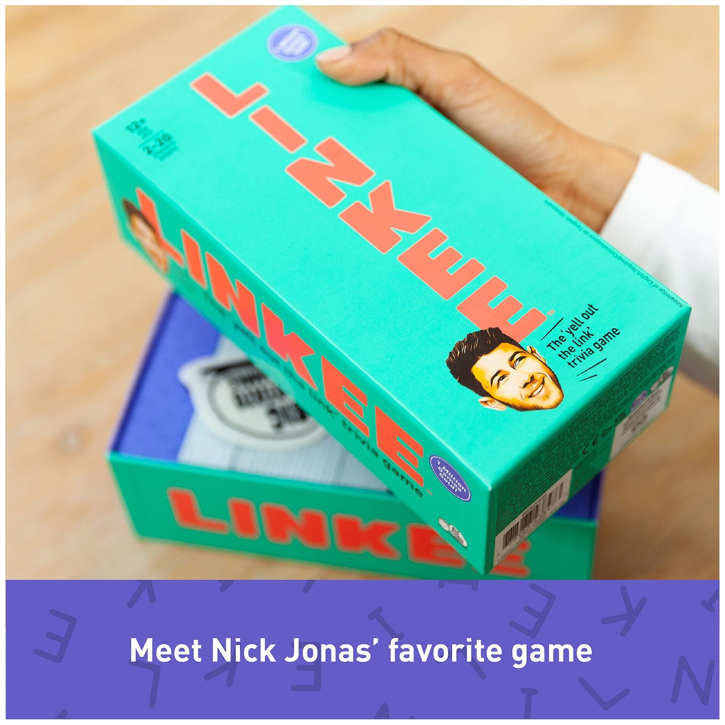 Linkee: Nick Jonas Edition: Family Quiz Board Game for Adults and Teens, Perfect For Family Game Night