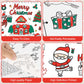 Christmas Coloring Tablecloth - Giant Paper Xmas Colorable Table Cloth, Jumbo Merry Christmas Coloring Table Cover Poster Activities Games Crafts