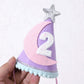 Two the Moon Space-Themed 2nd Birthday Hat and Decorations for Girls - Outer Space Party Supplies