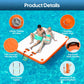 Inflatable Floating Dock, Water Island Float Raft Mat with Non-Slip Surface, 5FT/8FT/10FT Air Deck Platform, 6 Inch Thick for Pool, Lake, River