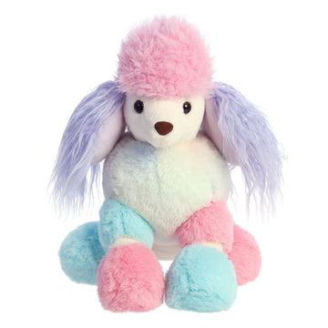 Aurora® Exquisite Luxe Boutique™ Sophie Poodle™ Stuffed Animal - Luxurious Elegance - Sensory Delight - Multicolor 15 Inches
