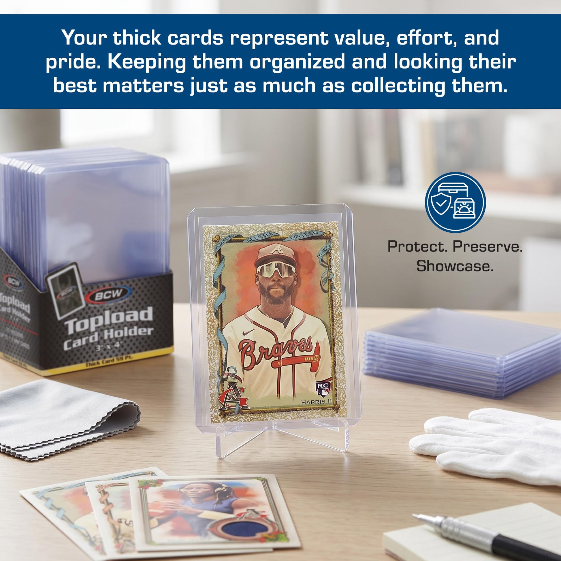 BCW 59 PT Thick Card Top Loaders | Protective Thick Toploaders for Trading Cards Up to 59PT | Rigid Card Toploader for Memorabilia & Collectibles |