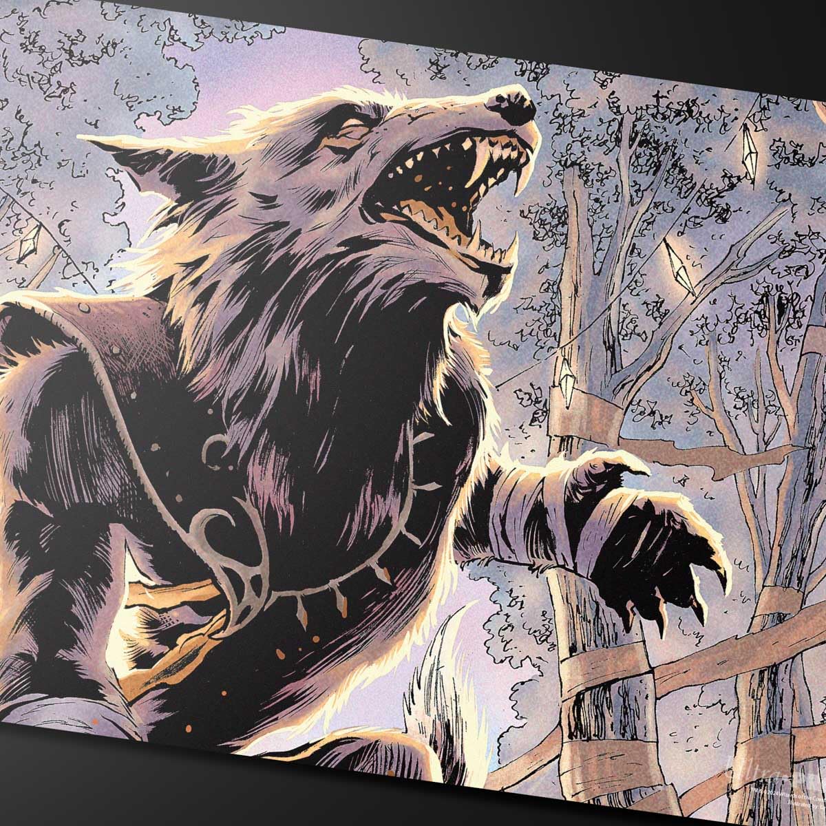 Ultra PRO - Innistrad Remastered Arlinn Kord / Arlinn, Embraced by the Moon Double-Sided Playmat for Magic: The Gathering, Gaming Accessories, MTG