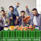 Dydamud Football Party Decorations, Disposable Field Tablecloth Plastic Rectangular Touchdown Table Cover for Sports Birthday Game Day Tailgate