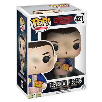 Funko Pop Stranger Things Eleven with Eggos Vinyl Figure, Styles May Vary - with/Without Blonde Wig,Multicolor,Standard,13318 - Collectable Vinyl