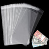 Uncle Paul Clear Paper Money Holder 18.5x9CM/7.2x3.5IN - Currency Sleeves Money Sleeve PP Material for Banknote/Bill/Trading Card/Stamp 100 Pieces