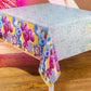 Vibrant Blue's Clues Multicolor Table Cover - 54" x 84" (1 Pc.) - Durable Rectangular Plastic Tablecloth - Perfect Kids Party Decor