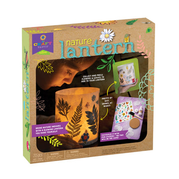 Craft-Tastic Nature Lantern - Nature DIY Craft Kit - Outdoor Crafting Fun - Bring Nature Inside - Comes with Material to Make Lantern with Tea Light