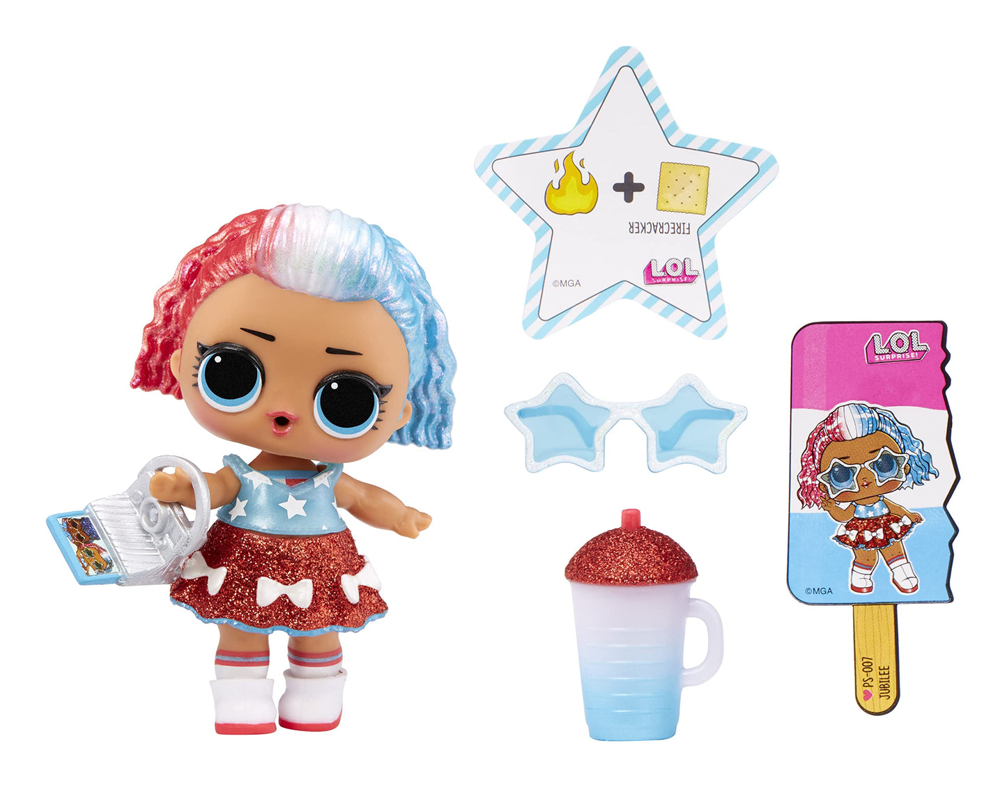 LOL Summer DayZ Jubilee Doll with 7 Surprises, Accessories, Limited Edition Collectible Doll, Paper Packaging