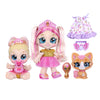 Kindi Kids Scented Sisters Pawsome Royal Family - Pre-School 10" Play Doll: Tiara Sparkles, 6.5" Baby Kindi: Teenie Tiara, and Kindi Pet: Prince