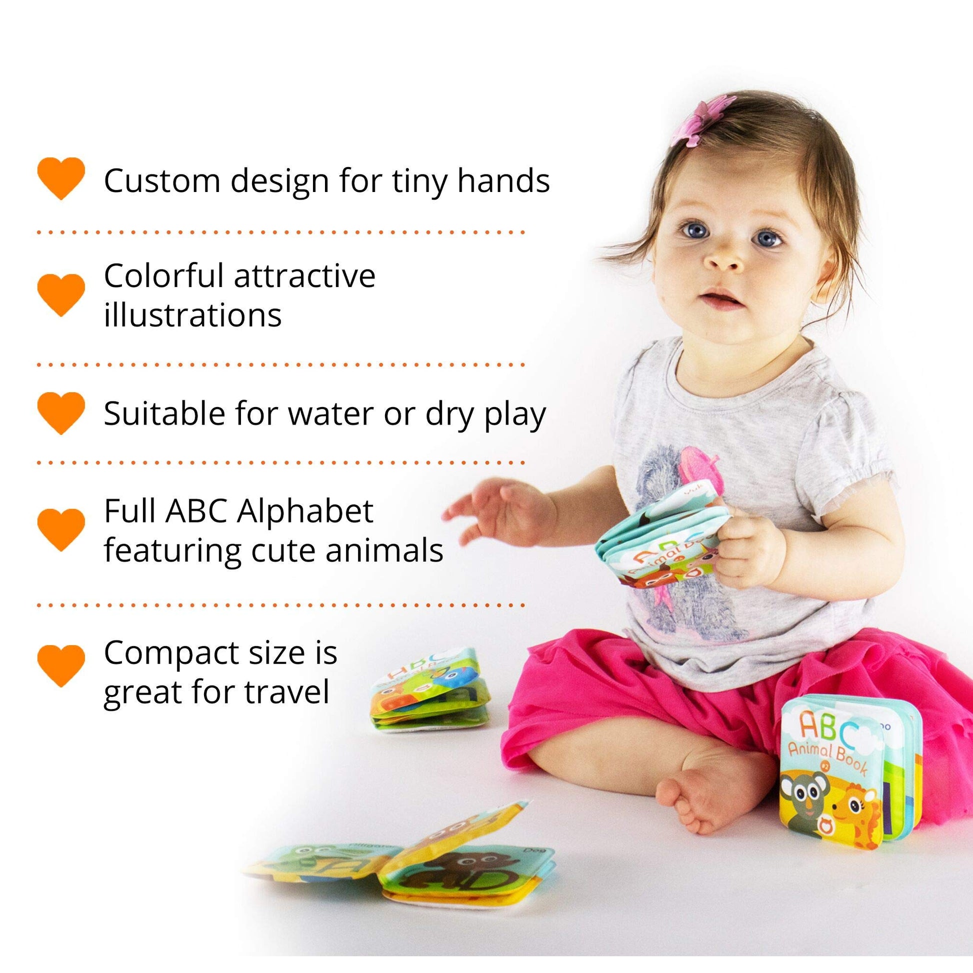 Floating Baby Bath Books. Kids Learning Bath Toys. Waterproof Bathtime Toys for Toddlers. Kids Educational Infant Bath Toys.(Set of 4: ABC Animal Bath