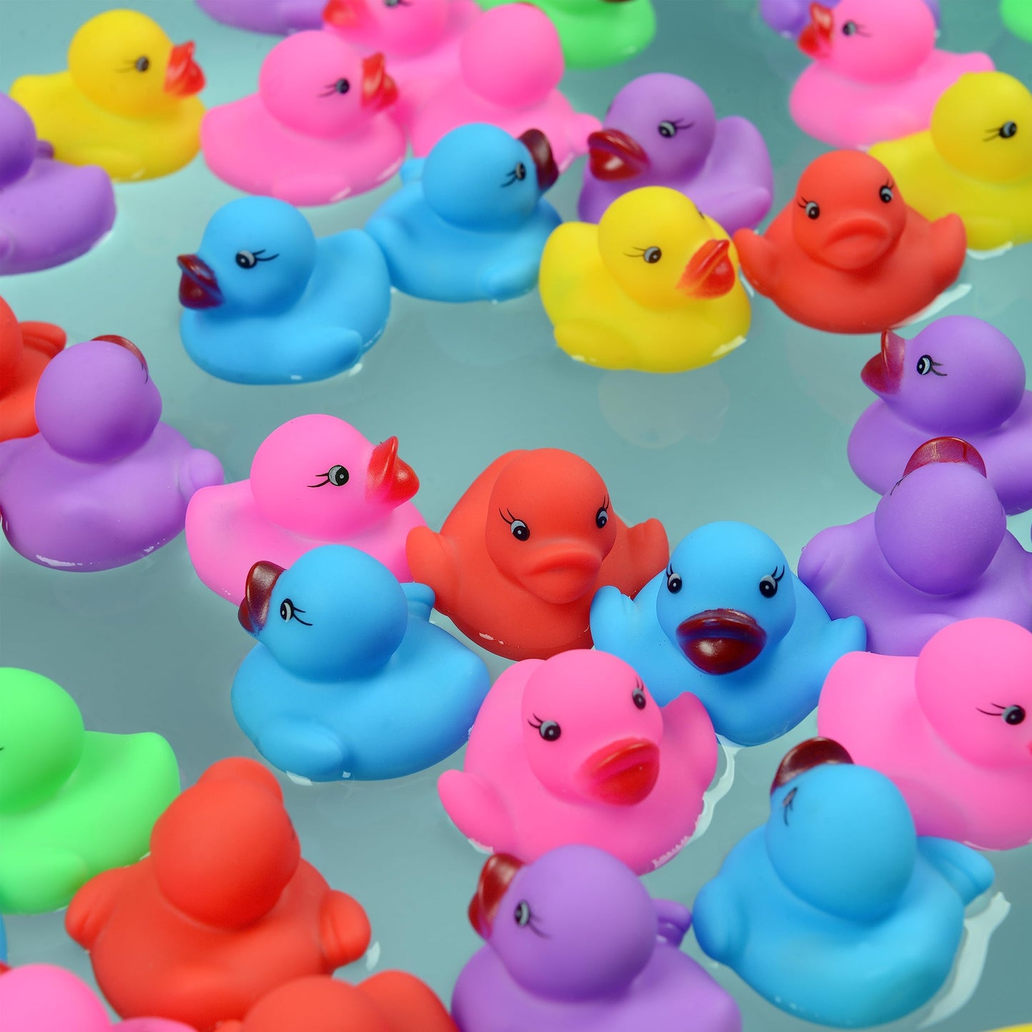 378-Pack Mini Rubber Ducks Set, Mini Colorful Rubber Duckies Bath Toy for Child,Float & Squeak Tiny Ducks Pool Toy Set for Kids Party Favors,Birthday