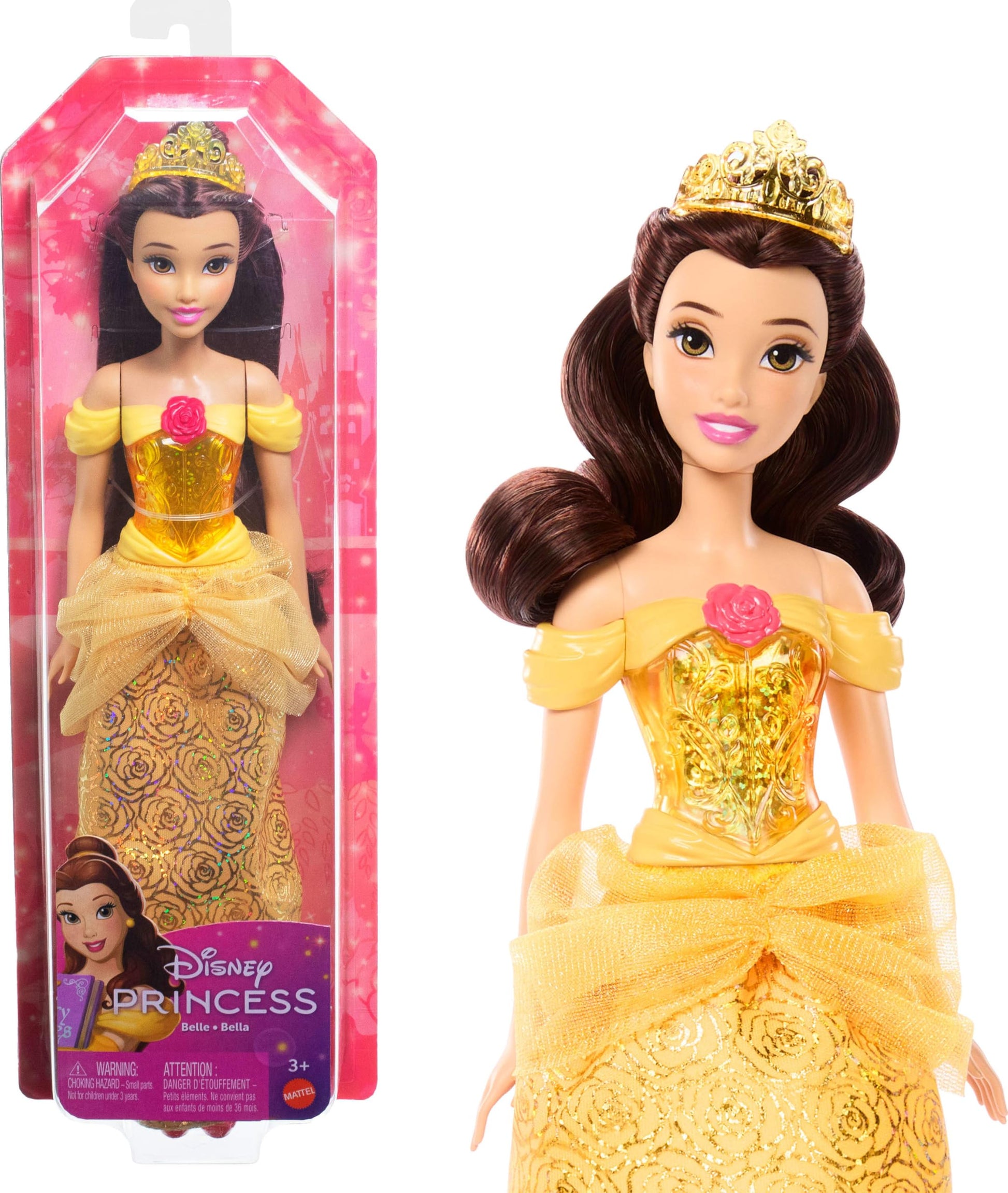 Mattel Disney Princess Belle Fashion Doll in Signature Look