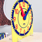 Carson Dellosa 13" x 12" Judy Clock, Learn to Tell Time with Color Coded Clock Hands, Analog Time Telling for Kids, Hands-On Learning Education