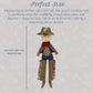 MON AMI Cooper The Cowboy Doll, 15-Inch Western Plush Stuffed Doll Gift