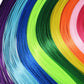 Kingsnow 100 Pieces Multi-Color Ribbon Wands Streamers Sticks with Gold Bell, Chromatic Silk Wish Wands Fairy Stick Party Rhythm Ribbon Streamers