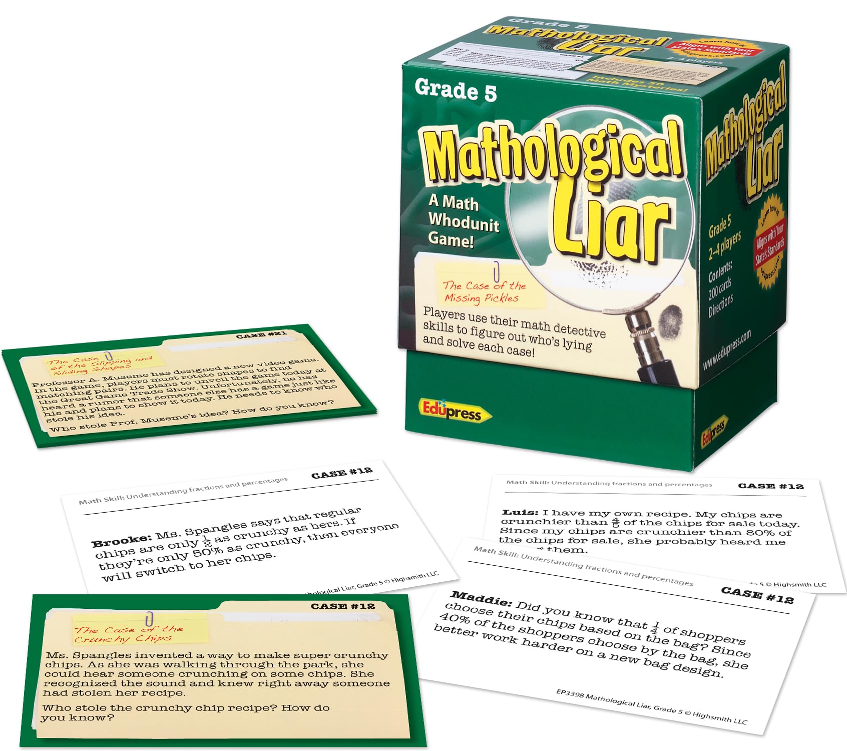 Edupress Mathological Liar Game, Grade 5 (EP63398)