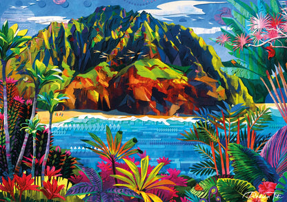 Buffalo Games - Gold - Redina Tili - Hawaii Spectrum - 500 Piece Jigsaw Puzzle for Adults - Challenging Puzzle Perfect for Game Nights - Precision-Cut