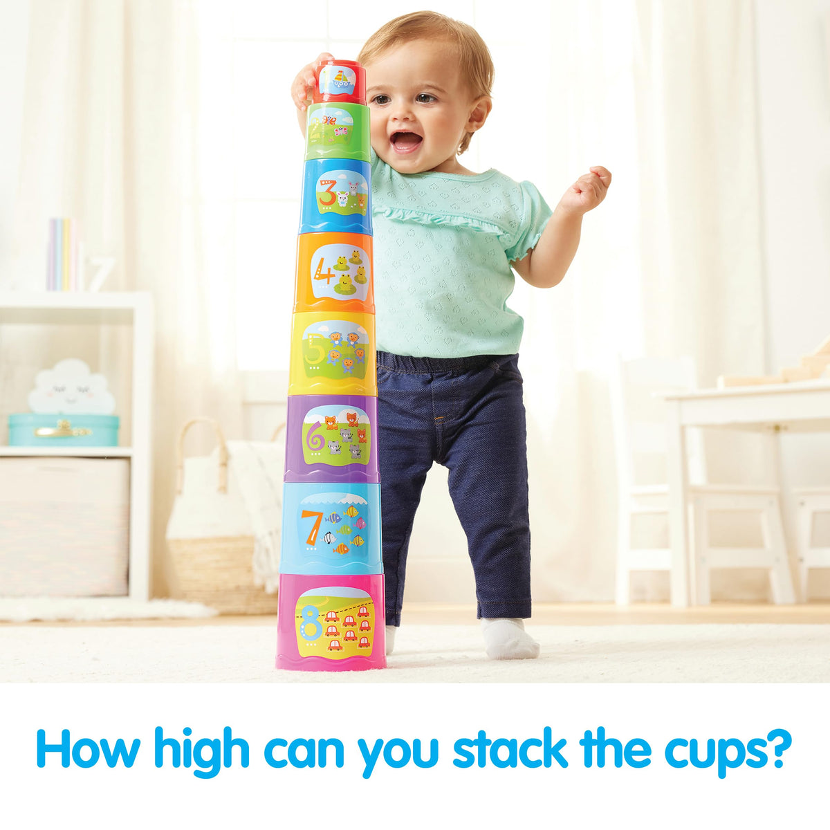 Kidoozie - Little Learner's Trio - Baby Activity Toy for Early Learning, Sensory Play and Motor Skills, Ages 6+ Months