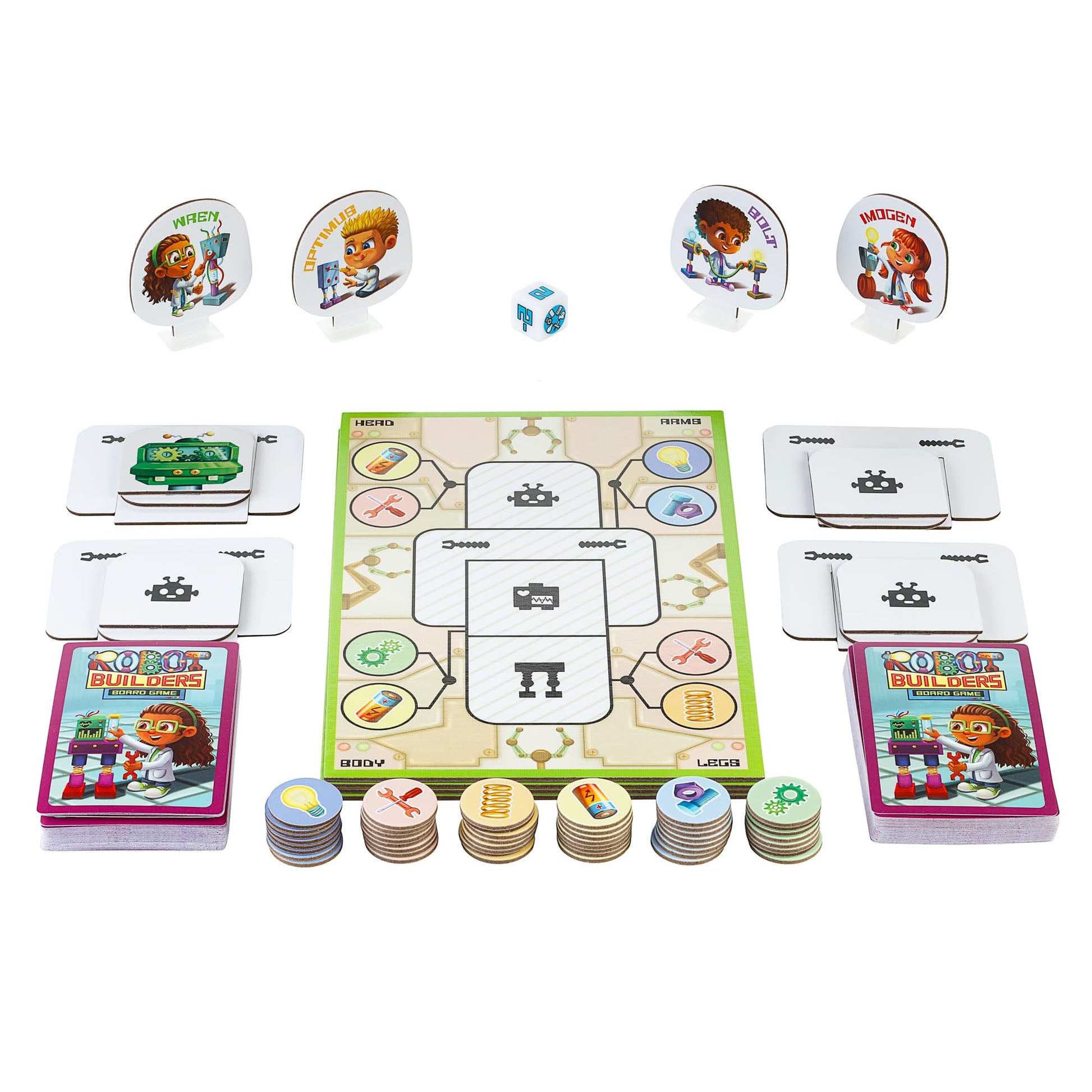 Robot Builders Board Game - Exciting Robot Building Competition for Kids Ages 5 and Up - Children Learn New Skills While Racing to Collect Matching