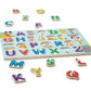 Melissa & Doug Disney Classics Alphabet Wooden Peg Puzzle (26 pcs)