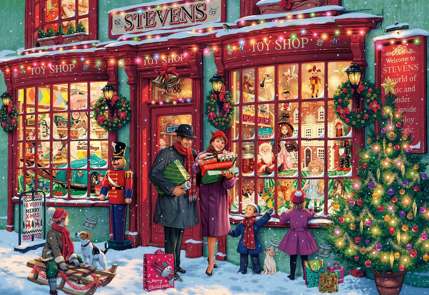 Buffalo Games - Christmas Toyshop - 2000 Piece Jigsaw Puzzle for Adults