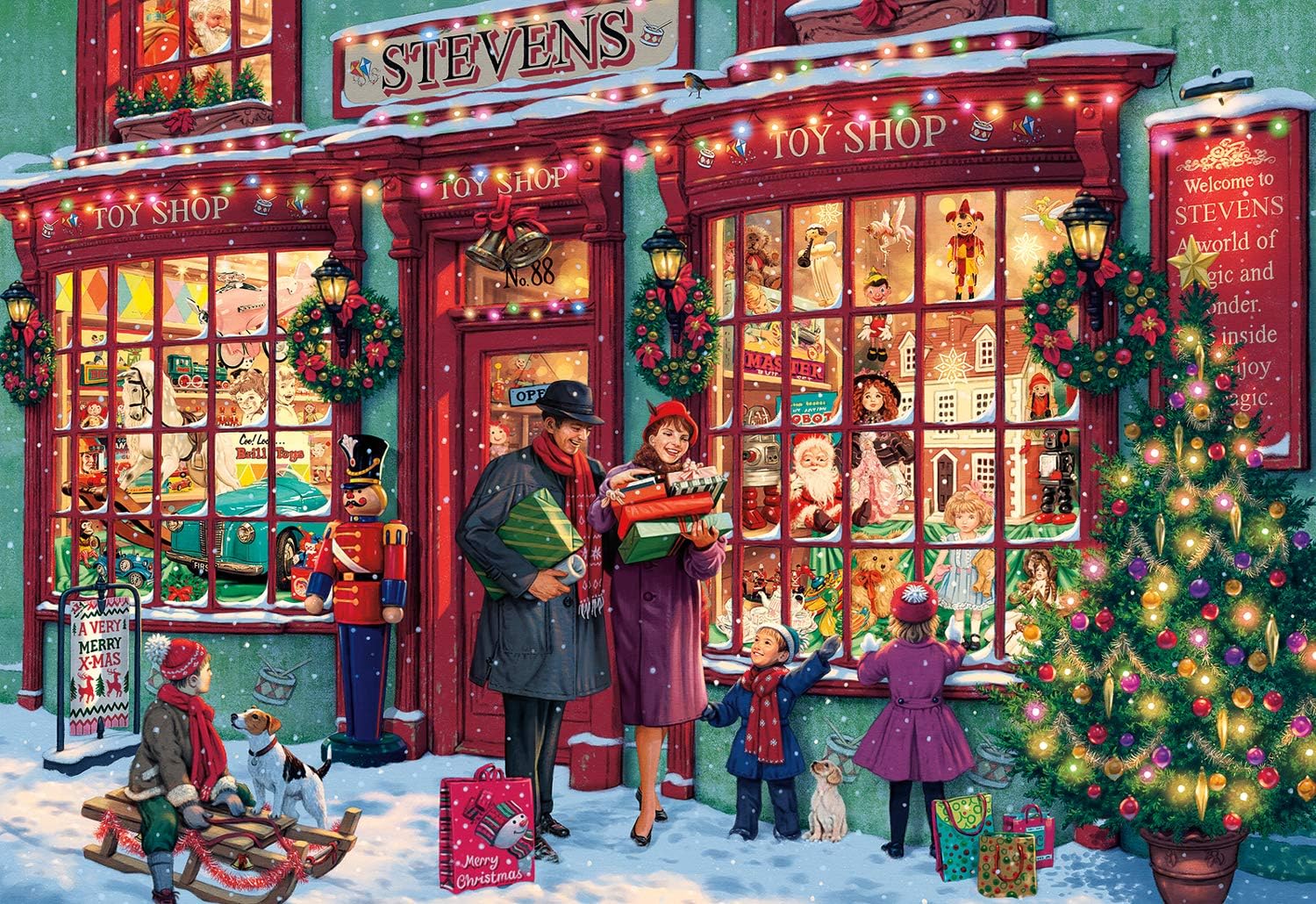 Buffalo Games - Christmas Toyshop - 2000 Piece Jigsaw Puzzle for Adults
