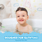 Tub Works® Smooth™ Jumbo Bath Crayons Bath Toy | Nontoxic, Washable Bath Crayons for Toddlers & Kids | Unique Formula Draws Smoothly & Vividly on Wet