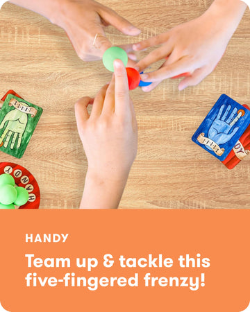 SimplyFun Handy - Family Game for Kids and Adults Ages 8+ - Fine Motor Skills Game with Soft Balls and Cards - Classroom, Party, or Family Game Night