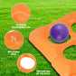 Pool Toys, Pool Tic Tac Toe Game with 10 Balls Outdoor Summer Swimming Pool Party, Beach Toys, Reusable Water Balloons Tic Tac Toe Game, for Teens