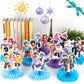 9pcs Game Party Honeycomb Centerpieces for Boys Girls Kids Teens, Nine Original Designs Birthday Decorations Party Supplies Table Toppers Extra Thick