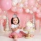 MUWEOL Snowflake 1st Birthday Crown - Winter Onederland 1st Birthday Party Decorations For Baby Girls?Silver And Pink Crown