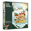 Amazon Holiday Puzzle - 100 Piece Jigsaw Puzzle from Buffalo Games - Forest Friends Adventure - Family Game Night Puzzle Fun - Finished Size is 15 x