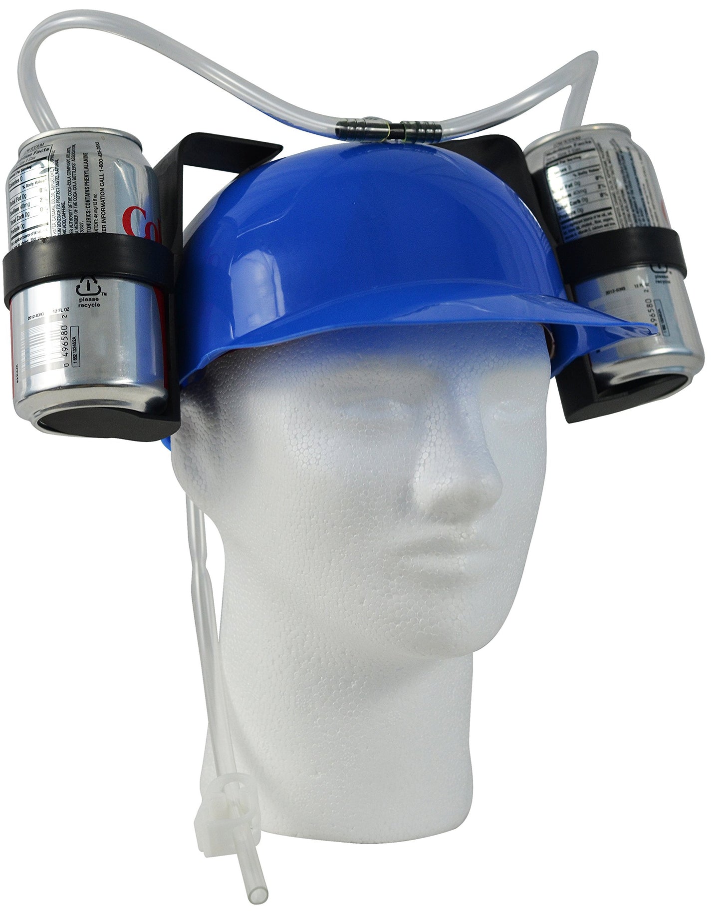 Fairly Odd Novelties Beer Soda Guzzler Helmet Drinking Party Hat, Blue