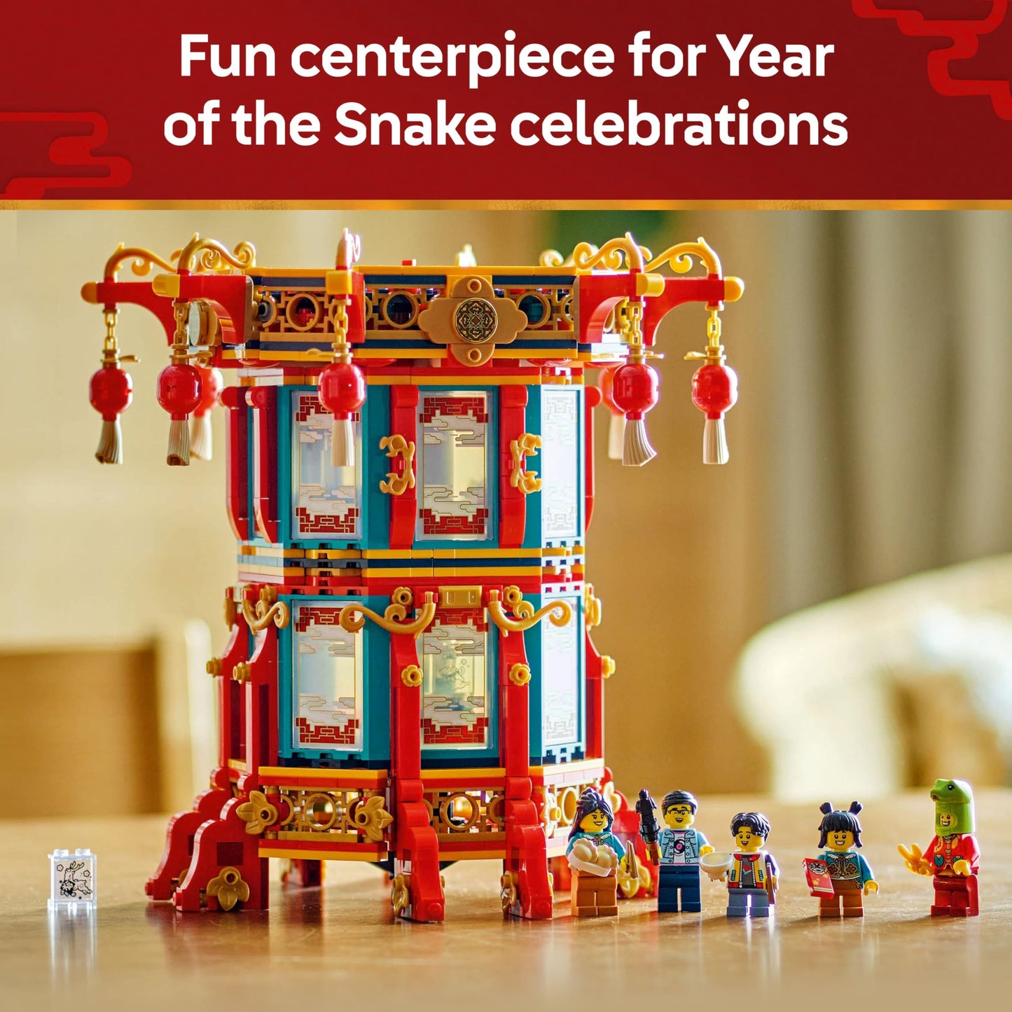 LEGO Spring Festival Trotting Lantern - Learning & Educational Building Toys for Chinese Festival for Kids, Boys & Girls, Ages 9+ - Cultural Gift