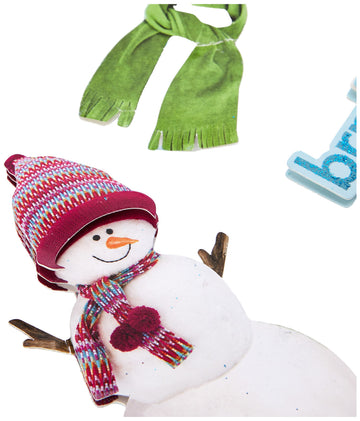 Paper House Productions STDM-0228E 3D Cardstock Stickers, Building a Snowman (3-Pack)