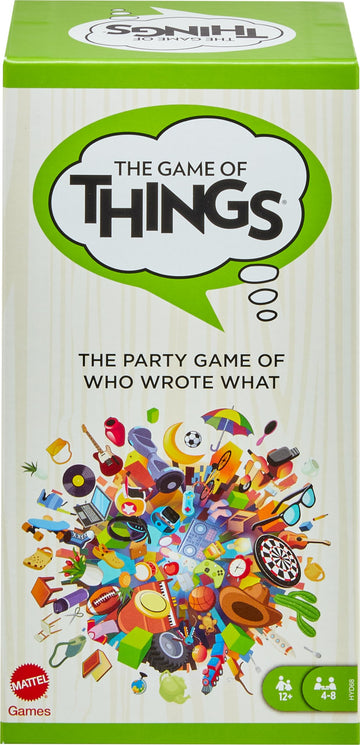Mattel Games the Game of Things Party Board Game for Teens, Adults, Family Nighs & Parties, Includes Erasable Boards & Wet Erase Markers