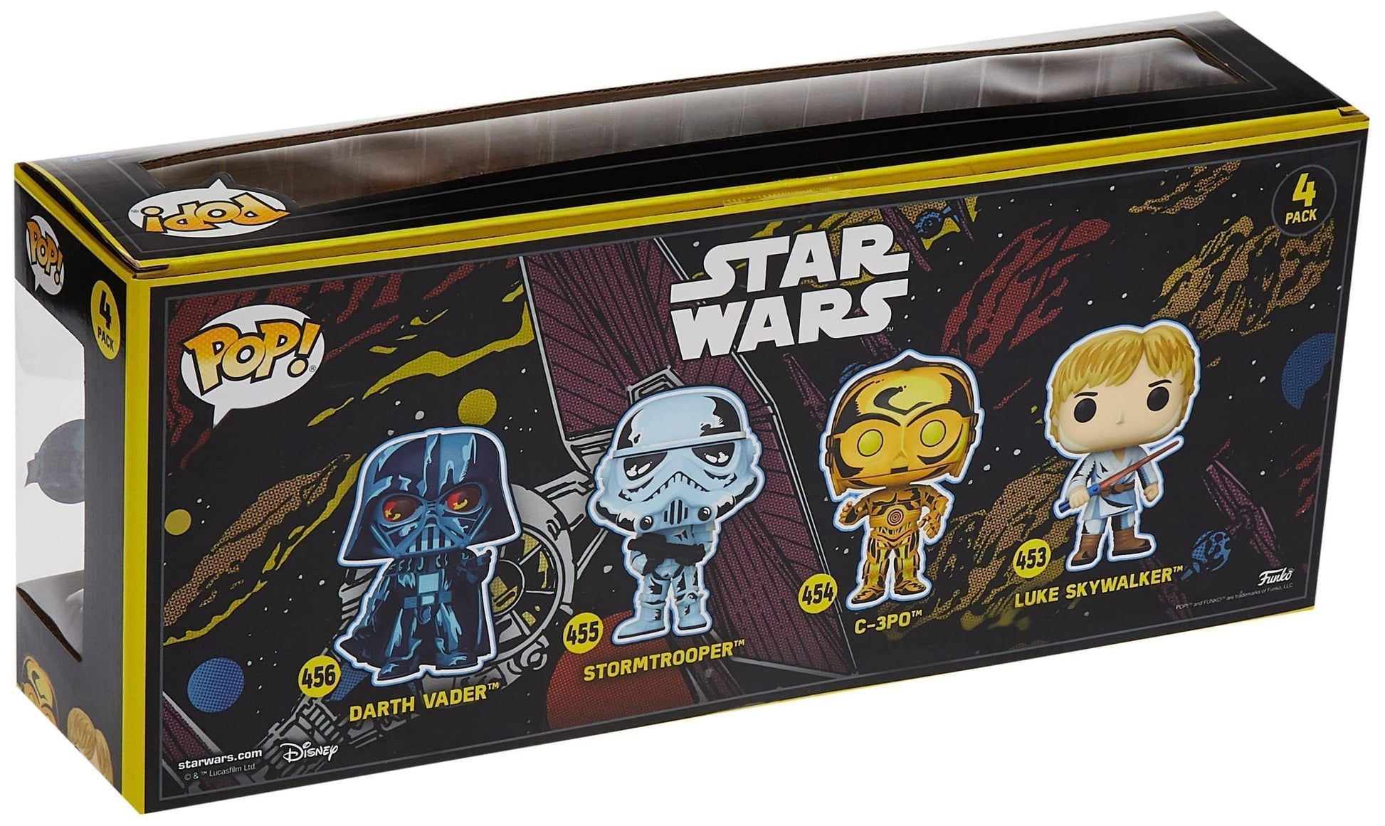 Star Wars Pack 4 Figurines POP! Movies Vinyl Retro Series 9 cm