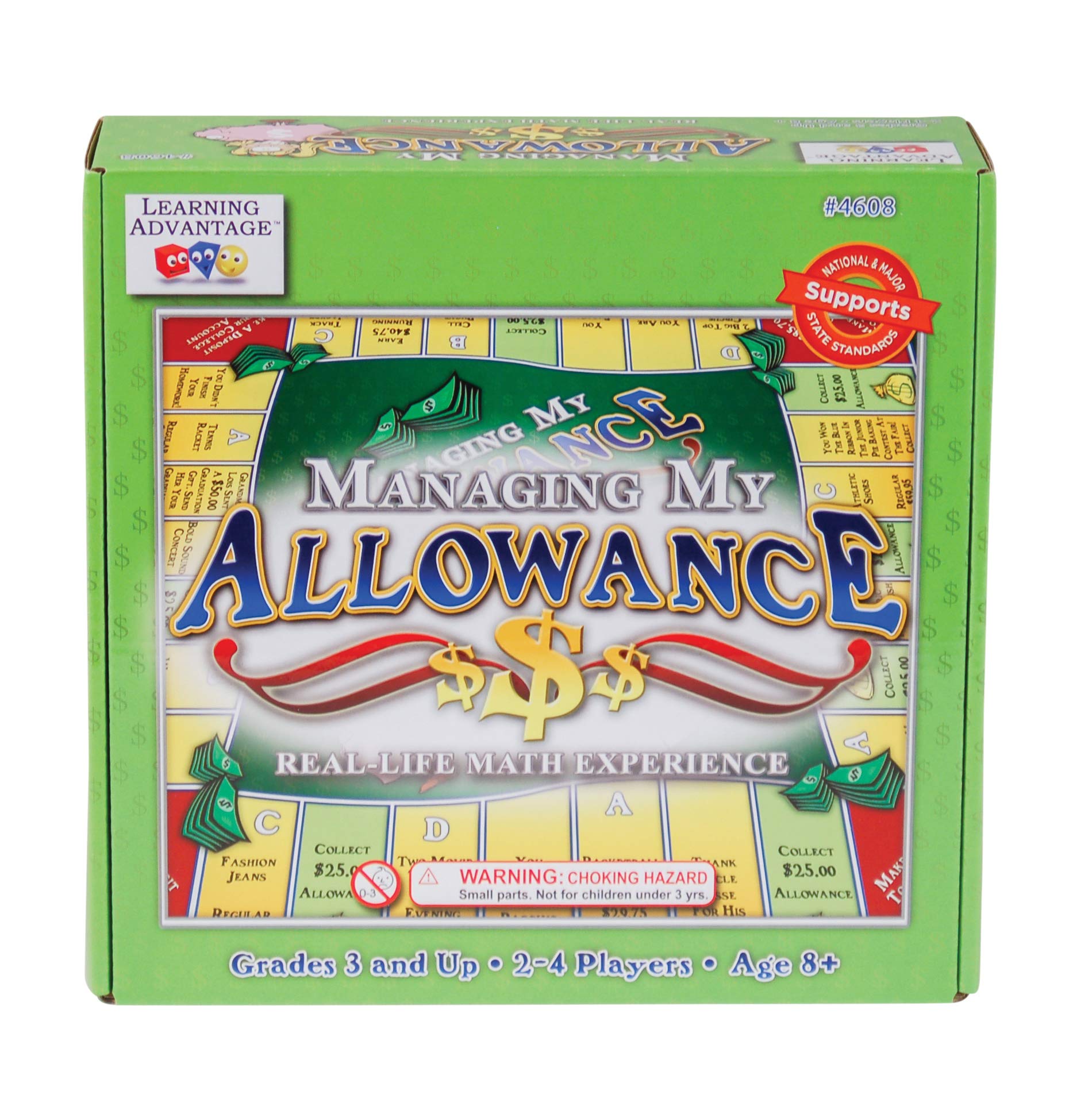 LEARNING ADVANTAGE Managing My Allowance Money Game | for Ages 8+ | Teach Financial Literacy | First Money Experience for Kids