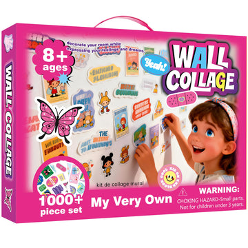 Wall Collage Kit for Teen & Tween Girls - 1000+ Piece DIY Arts Crafts Kit for 8-16 Teens Bedroom Aesthetic Room Decor, Creative Birthday Gifts Craft