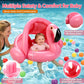 Flamingo Baby Float with Canopy,Baby Pool Float