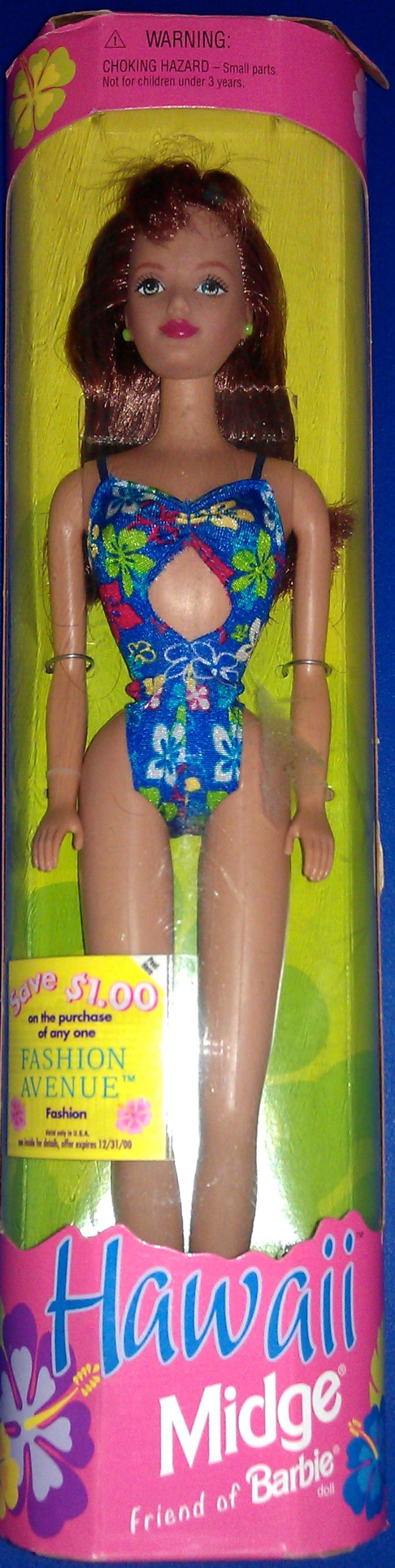 Mattel Girls Ms M1-0609 Return - Hawaii Midge Doll