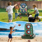 Pool Football - Inflatable Pool Toys for Kids Ages 8-12 with Stable Base and 4 Balls - Water Football Target, Outdoor Backyard & Beach Games for Kids