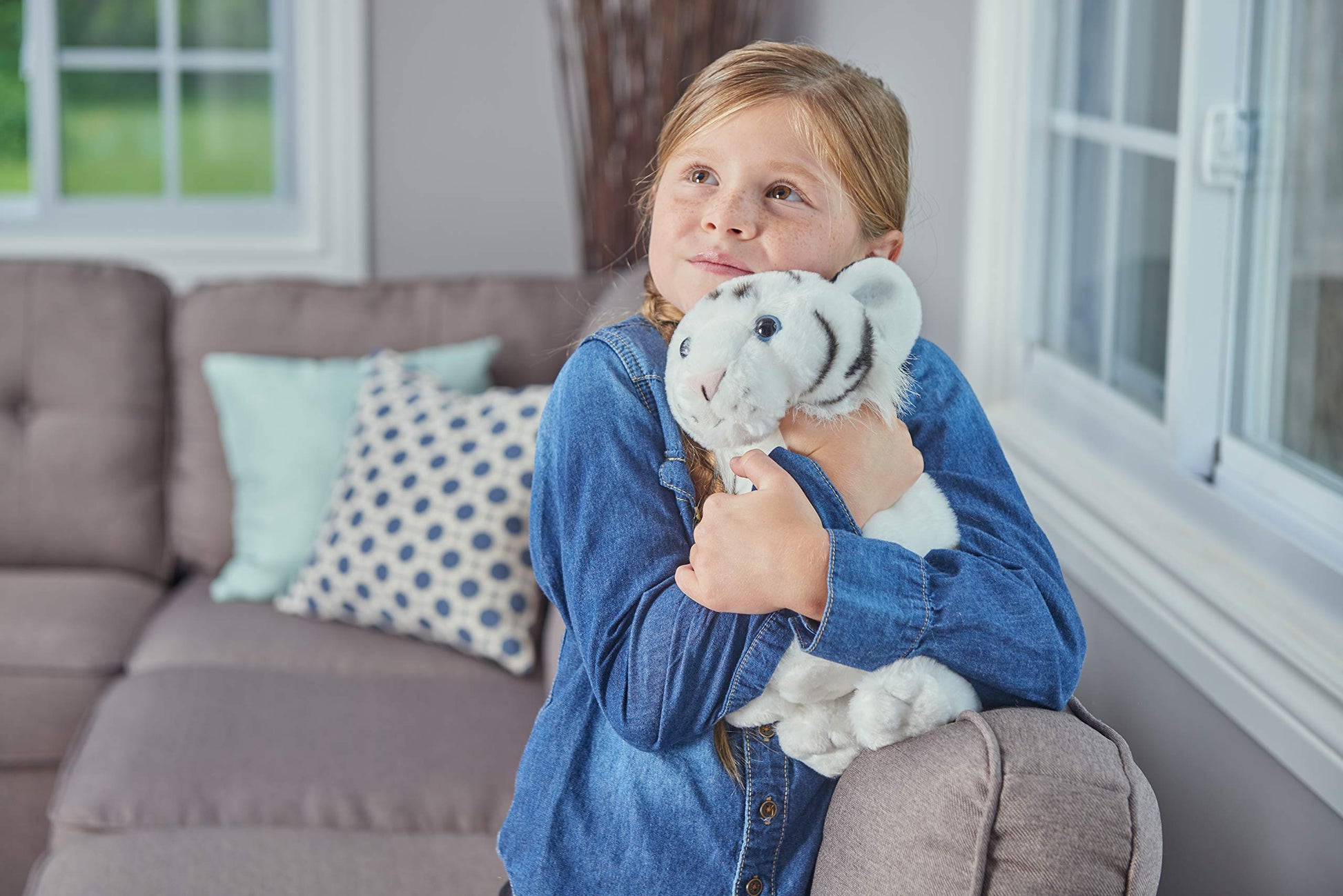 Wild Republic Cuddlekins White Tiger Cub Stuffed Animal - 12"