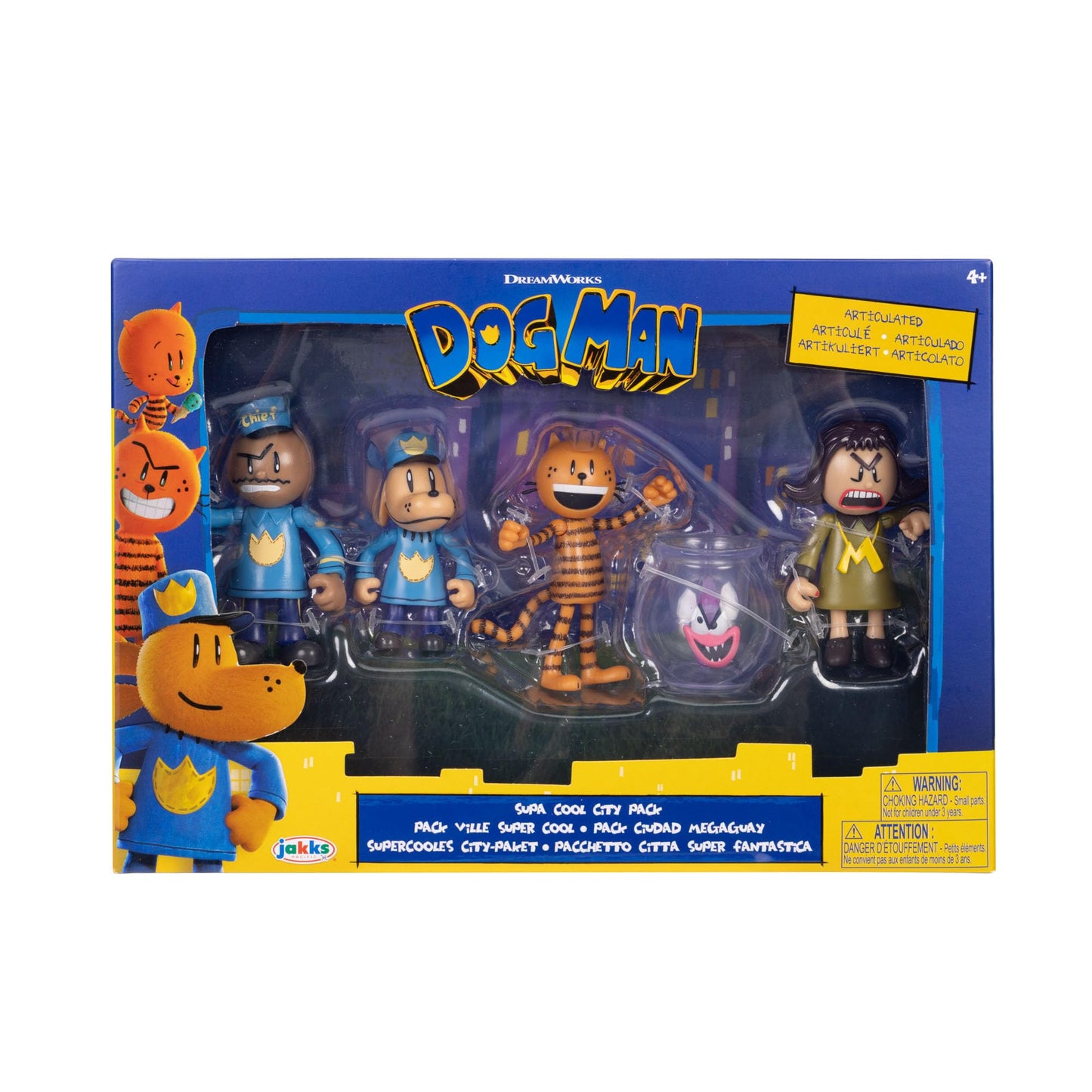Dog Man 2.5" Inch Figures 5-Pack Multipack from Jakks Pacific's Wave #3